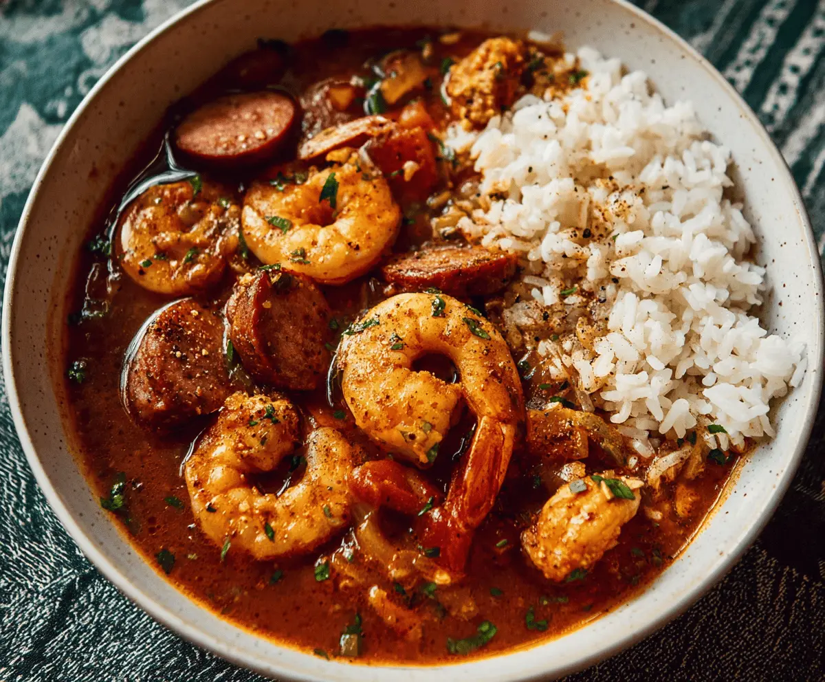 Easy Shrimp Sausage Gumbo: Your Flavorful One-Hour Recipe